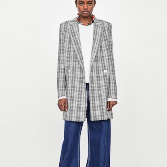 zara plaid coats